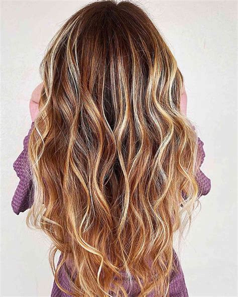 Blonde And Red Balayage Hair Color Hot Sex Picture