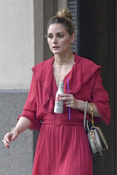 Olivia Palermo In Red Dress Out In New York City Gotceleb