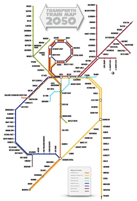 Perth Train Network Map