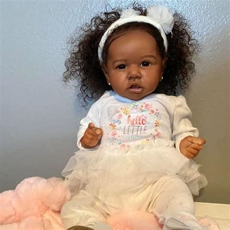 African American 20 Diaz Real Looking Lifelike Black Reborn Baby Doll