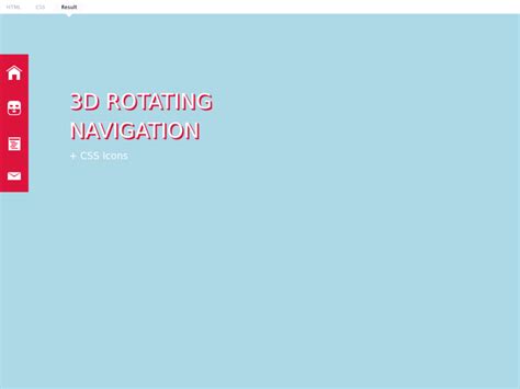 3d Rotating Navigation Uplabs
