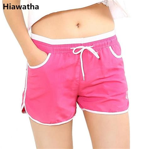 Hiawatha 2017 9 Colors New Summer Elastic Waist Shorts Women Casual Mid