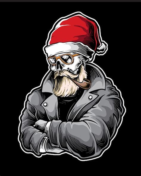 Cool Santa Vector Premium Vector