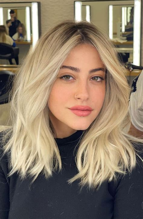30 Hair Colour Trends To Try In 2023 Medium Length Vanilla Blonde