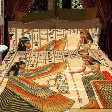 Buy fabric, wallpaper and home decor and view projects featuring unique egyptian designs. Kemetic stuff | Duvet bedding, Egyptian home decor ...