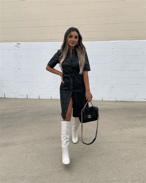 30 Outfits With White Boots To Inspire You All Year Fashion