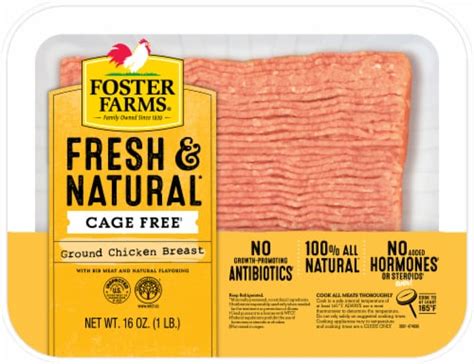 Foster Farms All Natural Ground Fresh Chicken Breast 1 Lb Kroger