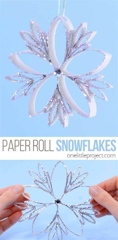 How To Make Paper Roll Snowflakes In 2020 Toilet Paper Crafts Toilet
