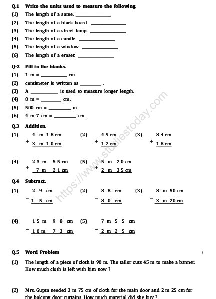 Cbse Class 2 Maths Practice Worksheet Set 24