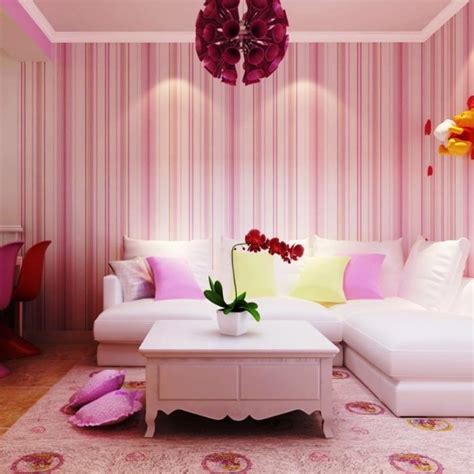 10 Inspiring Living Rooms With Striped Walls Rilane