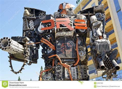 Giant Sized Scrap Metal Sculptures Editorial Image Image Of