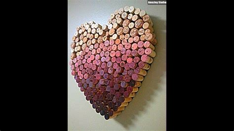 Diy Wine Cork Heart Youtube