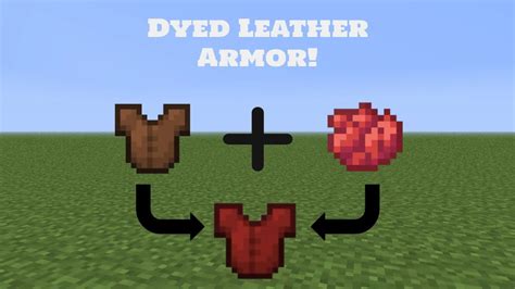 How To Dye Leather Armor In Minecraft Tutorial Youtube