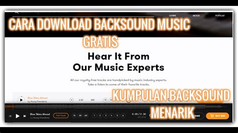 Cara Download Backsound Music Durasi Pendek Grattis Dari Premium Beat