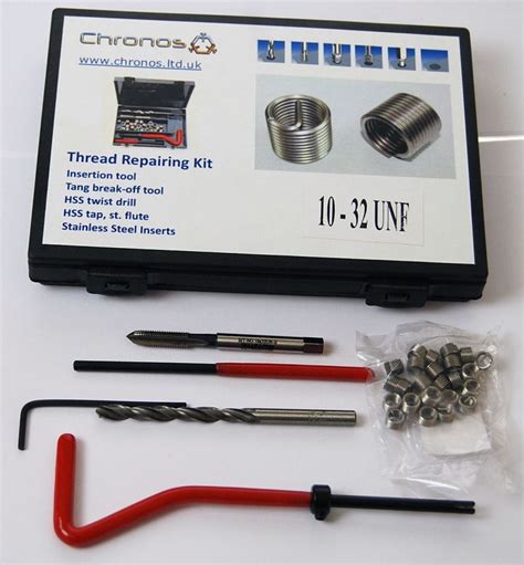 THREAD REPAIR KIT 10 32 UNF SUITS HELICOIL INSERTS ETC FROM CHRONOS EBay