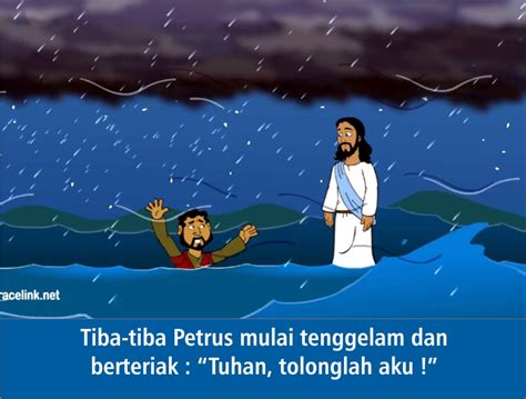 Gambar Tuhan Yesus Berjalan Diatas Air