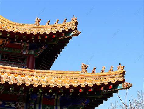 Photo Of Chinese Ancient Architecture With Dragon Shaped Architecture