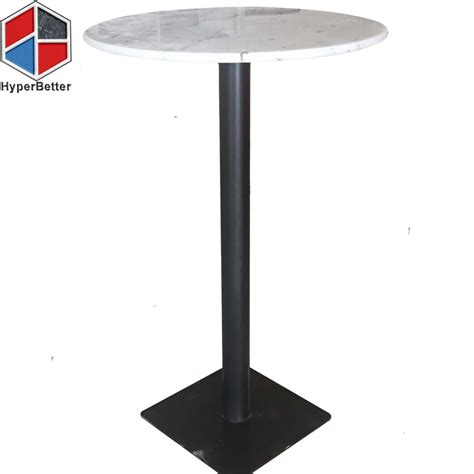 Round White Marble High Top Table Marble Table Factory