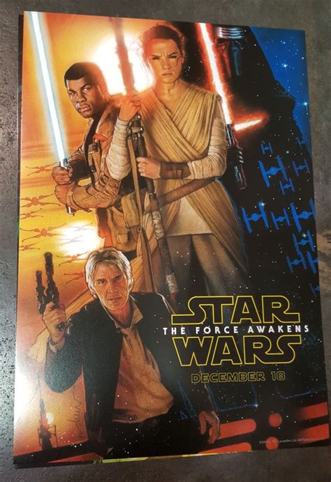 D23 Star Wars The Force Awakens Poster By Drew Struzan Revealed