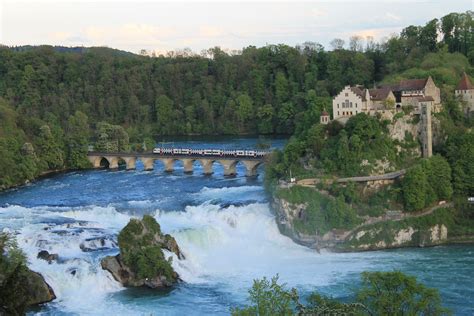 Schaffhausen Wasserfall Waterfall Switzerland Places To Travel