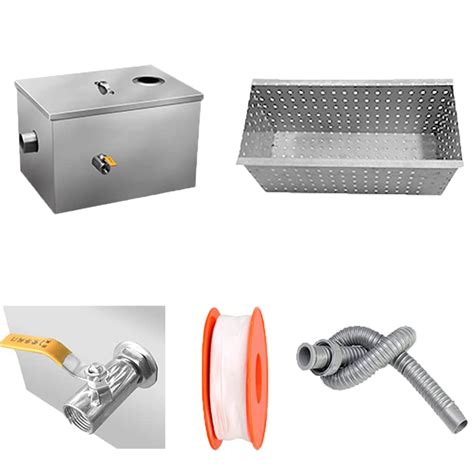 Buy Grease Trap Commercial Grease Trap Stainless Steel Interceptor Set