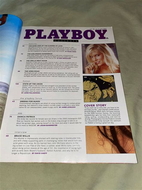 Mavin Playboy Magazine Back Issue Issue July Amanda Beard Danica