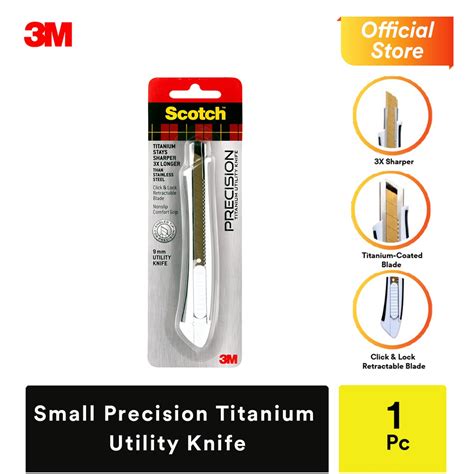 3m Scotch ️ Precision Titanium Utility Knife 9mm 18mm Shopee Malaysia