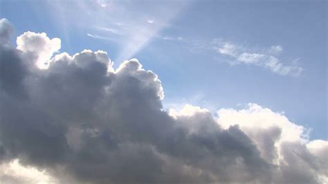 Heavenly Clouds And Sun Shining Time Lapse Stock Video Footage