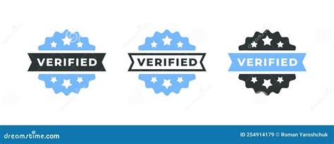 Verification Icons Verified Badges Concept Check Marks Icons For