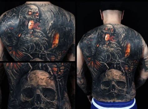 50 gothic tattoos for men dark body art design ideas