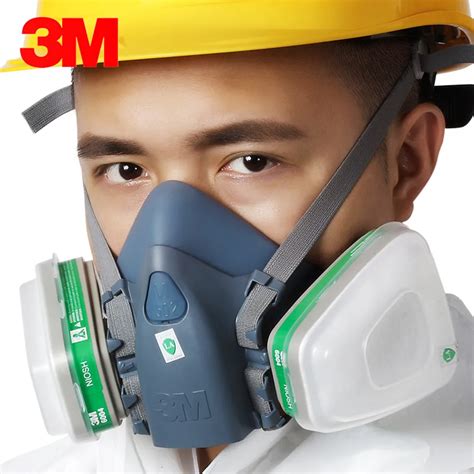 3m7502 With 6004 Silicone Mask Half Facepiece Respirator Ammonia