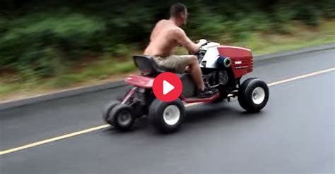The Ultimate Redneck Mower Has Hp And Rips Around Town Engaging Car News Reviews And