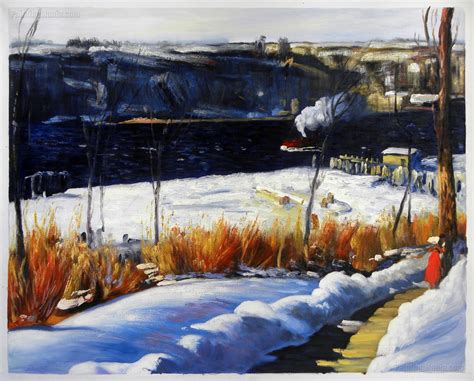 Winter Afternoon George Bellows Hand Painted Oil Painting Etsy