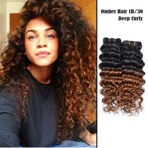 Brooklynhair.com provides 100% premium human hair extension. 3Pcs/lot 8A Ombre Human Hair Extensions Malaysian Curly ...