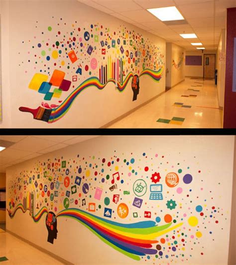 Childhood Learning Mural School Wall Art School Murals Art