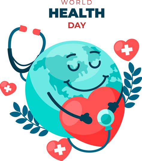 The World Health Day Poster With A Heart And A Stethoscope On It