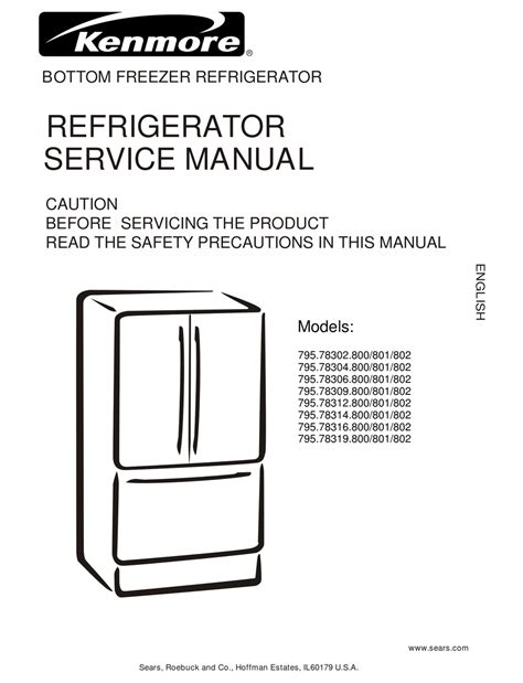 Kenmore Elite Refrigerator 795710 Manual