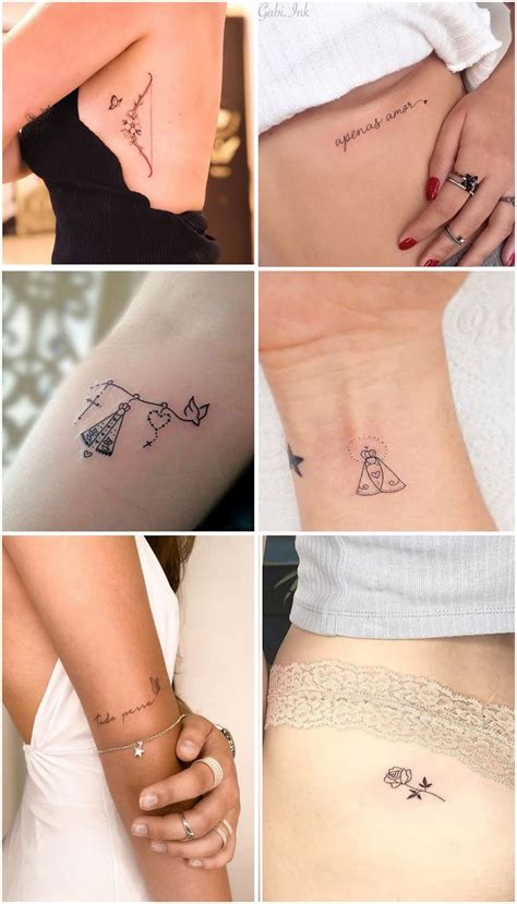 Inspiração de tatuagens femininas Tatuagens delicadas femininas para