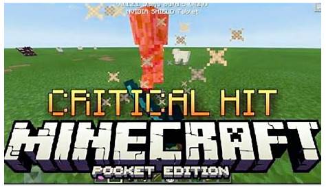 ☆MCPE☆ Critical Hit -tutorial- and -informations- - YouTube