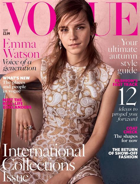 Emma Watson On The Cover Of Vogue Magazine Uk September 2015 Issue
