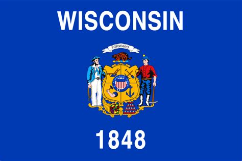 Buy Wisconsin State Flag Online Printed And Sewn Flags 13 Sizes