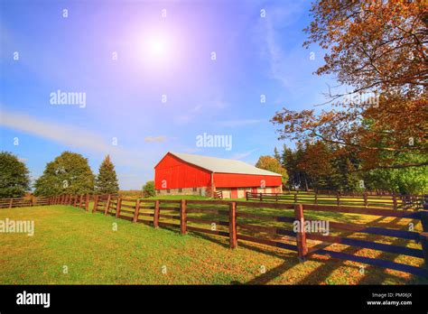 Typical Canadian Countryside In Ontario Stock Photo Alamy