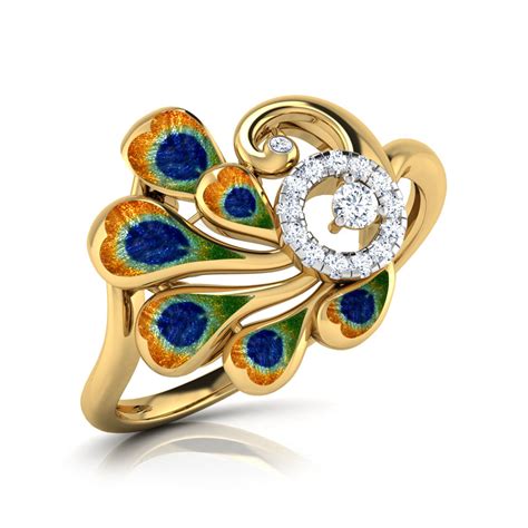 Buy Opulent Peacock Diamond Ring Online Caratlane