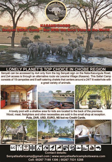Senyati Safari Camp Kasane Lodge