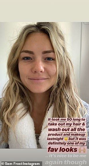 Home And Aways Sam Frost Shares A Barefaced Selfie After Instyle Awards