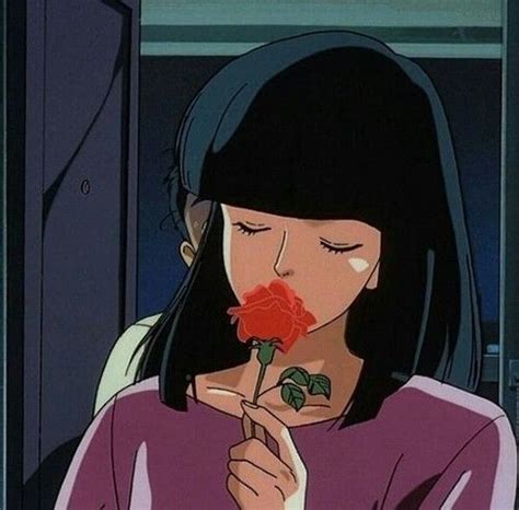 A Rose 90s Anime Aesthetic Anime Anime