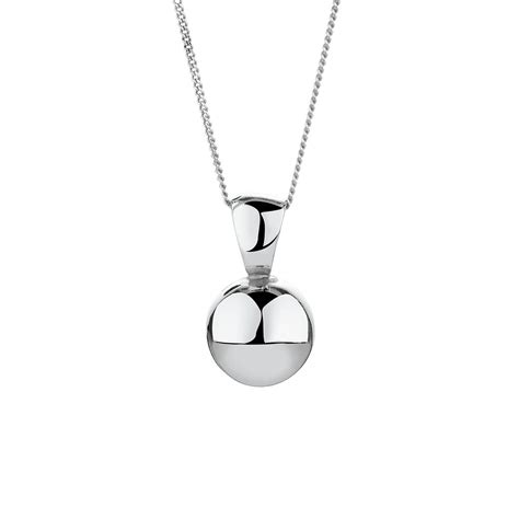 Ball Pendant In Sterling Silver