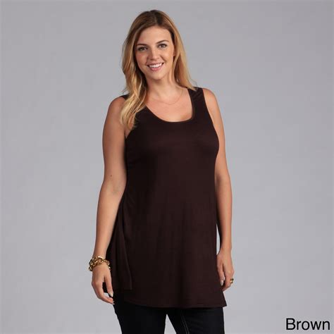 Plus Size Sleeveless Tunic Tank