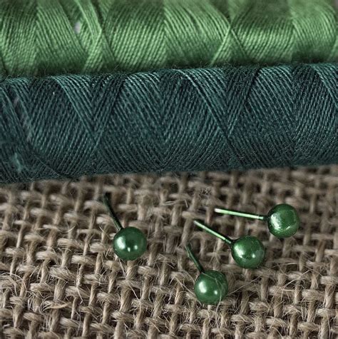 Hd Wallpaper Green Threads Sewing Needle Textile Haberdashery