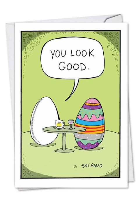 Dressed Up Egg Easter Humor Card Nobleworks Cards